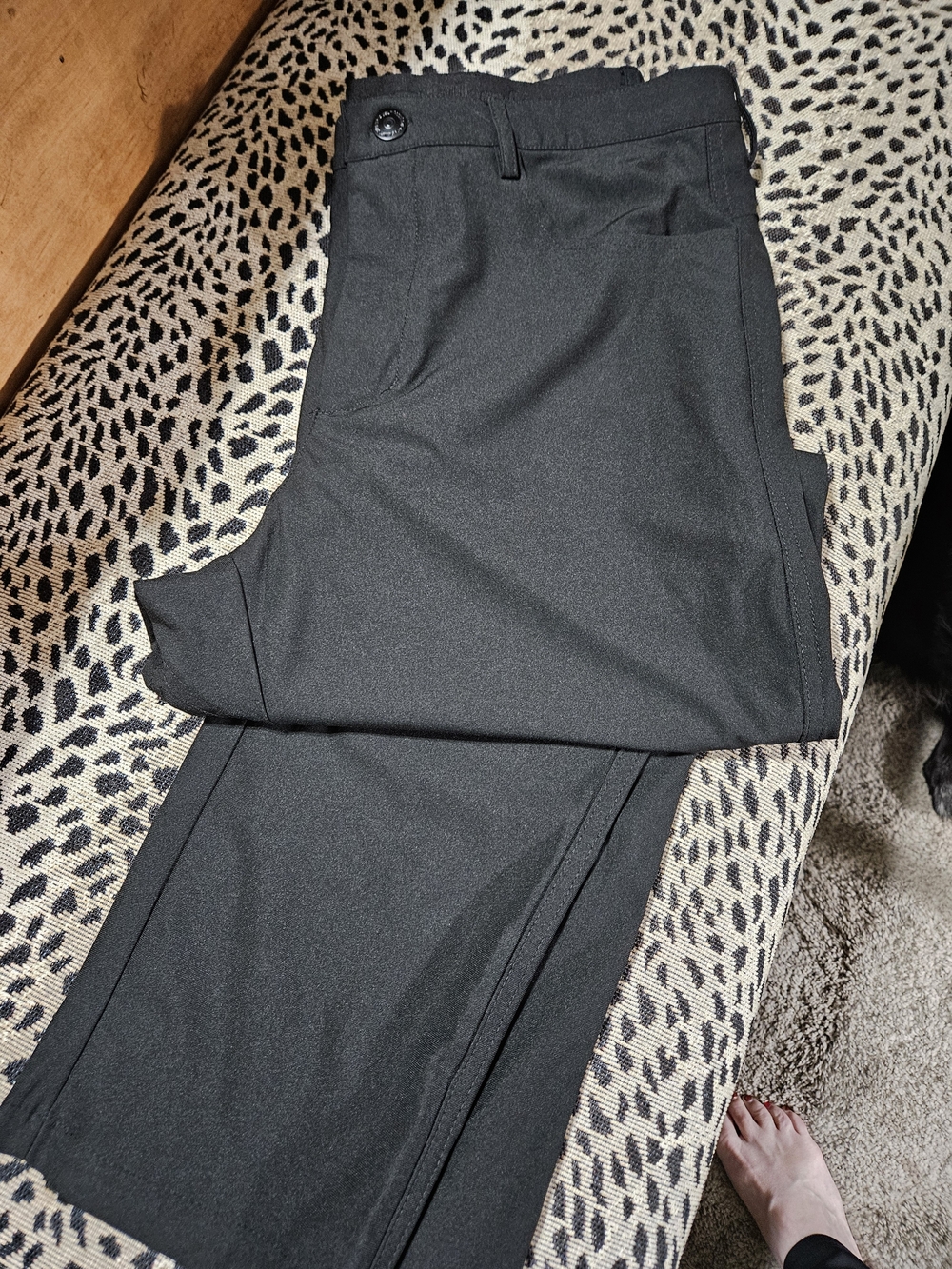 Quiksilver Men's Black Pants - Tailored Style